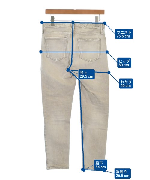 upper hights（アッパーハイツ）デニムパンツ グレー サイズ:24(S位) レディース/2200612658028