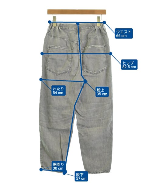 upper hights（アッパーハイツ）デニムパンツ グレー サイズ:23(XS位) レディース/2200615586021