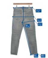 upper hights（アッパーハイツ）デニムパンツ グレー サイズ:23(XS位) レディース/2200617410027