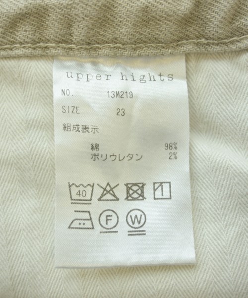 upper hights（アッパーハイツ）デニムパンツ ベージュ サイズ:23(XS位) レディース/2200617410041
