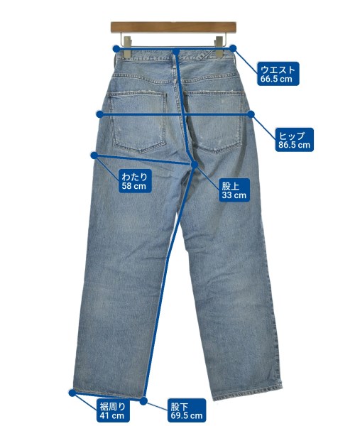 upper hights（アッパーハイツ）デニムパンツ 青 サイズ:24(S位) レディース/2200617719045