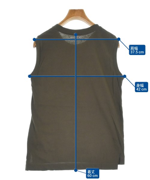 upper hights（アッパーハイツ）Tシャツ・カットソー 茶 サイズ:0(XS位) レディース/2200579110621