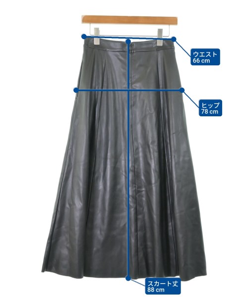 upper hights（アッパーハイツ）ロング・マキシ丈スカート 黒 サイズ:2(M位) レディース/2200615540023