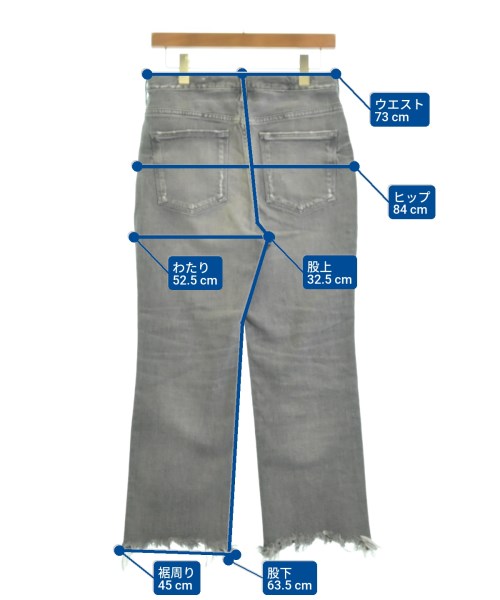 upper hights（アッパーハイツ）デニムパンツ グレー サイズ:25(S位) レディース/2200611536662