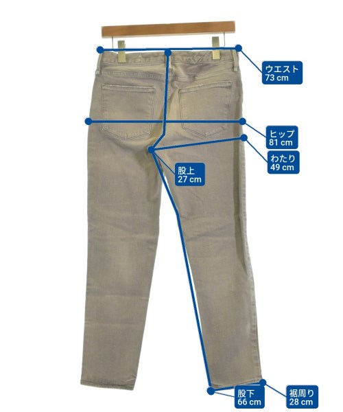 upper hights（アッパーハイツ）デニムパンツ グレー サイズ:25(S位) レディース/2200609548011