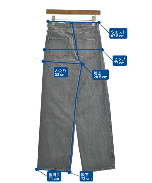 upper hights（アッパーハイツ）デニムパンツ グレー サイズ:21(XS位) レディース/2200603517037