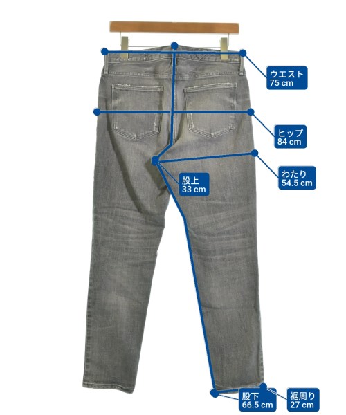 upper hights（アッパーハイツ）デニムパンツ グレー サイズ:26(M位) レディース/2200603805240
