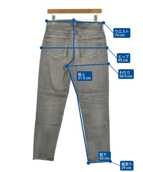 upper hights（アッパーハイツ）デニムパンツ グレー サイズ:25(S位) レディース/2200603805271