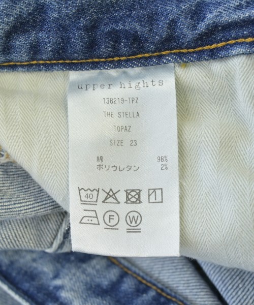 upper hights（アッパーハイツ）デニムパンツ 青 サイズ:23(XS位) レディース/2200605861053