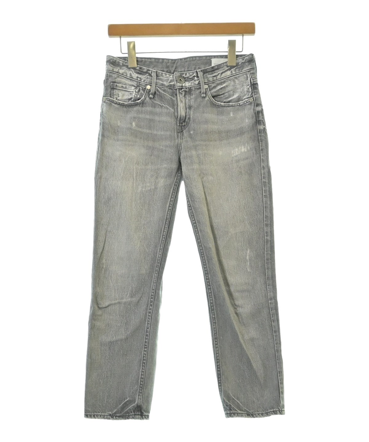 【美品】upper hights アッパー ハイツ デニム グレー 0サイズ upper hights（アッパーハイツ）デニムパンツ グレー サイズ:22(XS位
