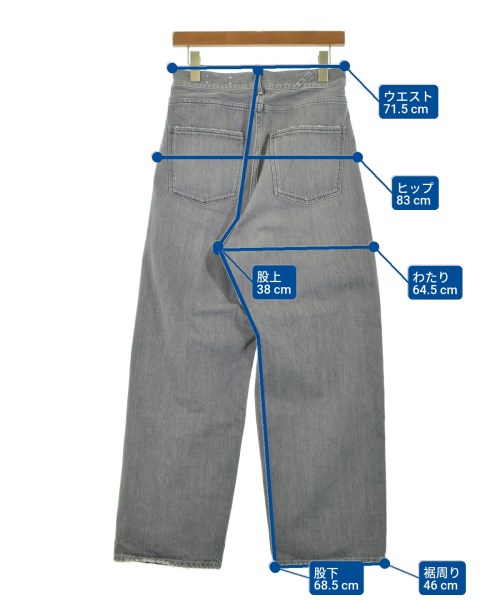 upper hights（アッパーハイツ）デニムパンツ グレー サイズ:24(S位) レディース/2200604891044