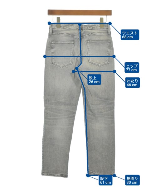 upper hights（アッパーハイツ）デニムパンツ グレー サイズ:22(XXS位) レディース/2200608239026