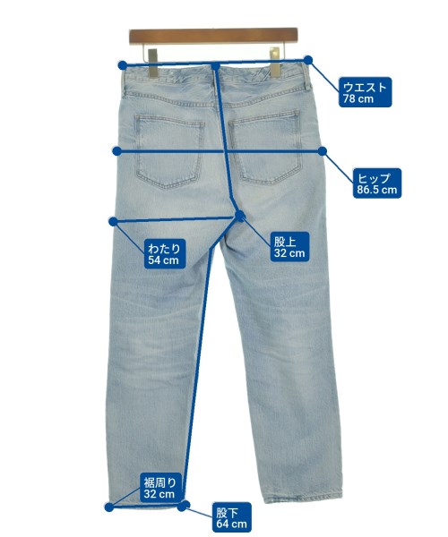 upper hights（アッパーハイツ）デニムパンツ 青 サイズ:25(S位) レディース/2200607552041