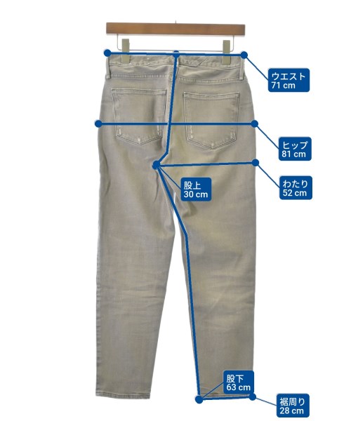 upper hights（アッパーハイツ）デニムパンツ グレー サイズ:23(XS位) レディース/2200668992084