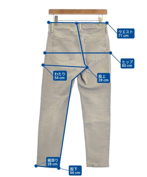 upper hights（アッパーハイツ）デニムパンツ グレー サイズ:23(XS位) レディース/2200670564217