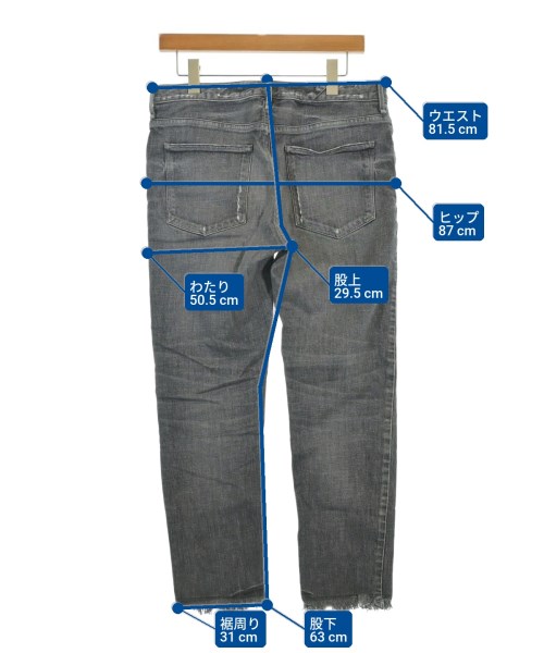 upper hights（アッパーハイツ）デニムパンツ グレー サイズ:30(M位) メンズ/2200674019072