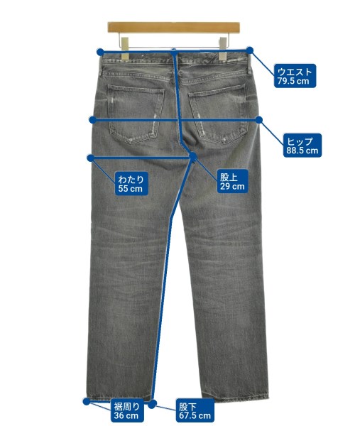 upper hights（アッパーハイツ）デニムパンツ グレー サイズ:25(S位) レディース/2200671052058