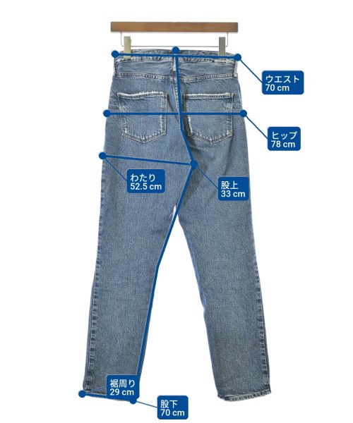 upper hights（アッパーハイツ）デニムパンツ 青 サイズ:22(XS位) レディース/2200677946016