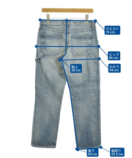 upper hights（アッパーハイツ）デニムパンツ 青 サイズ:26(M位) レディース/2200678878040