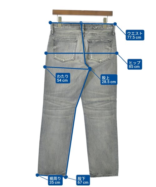 upper hights（アッパーハイツ）デニムパンツ グレー サイズ:24(S位) レディース/2200676123074