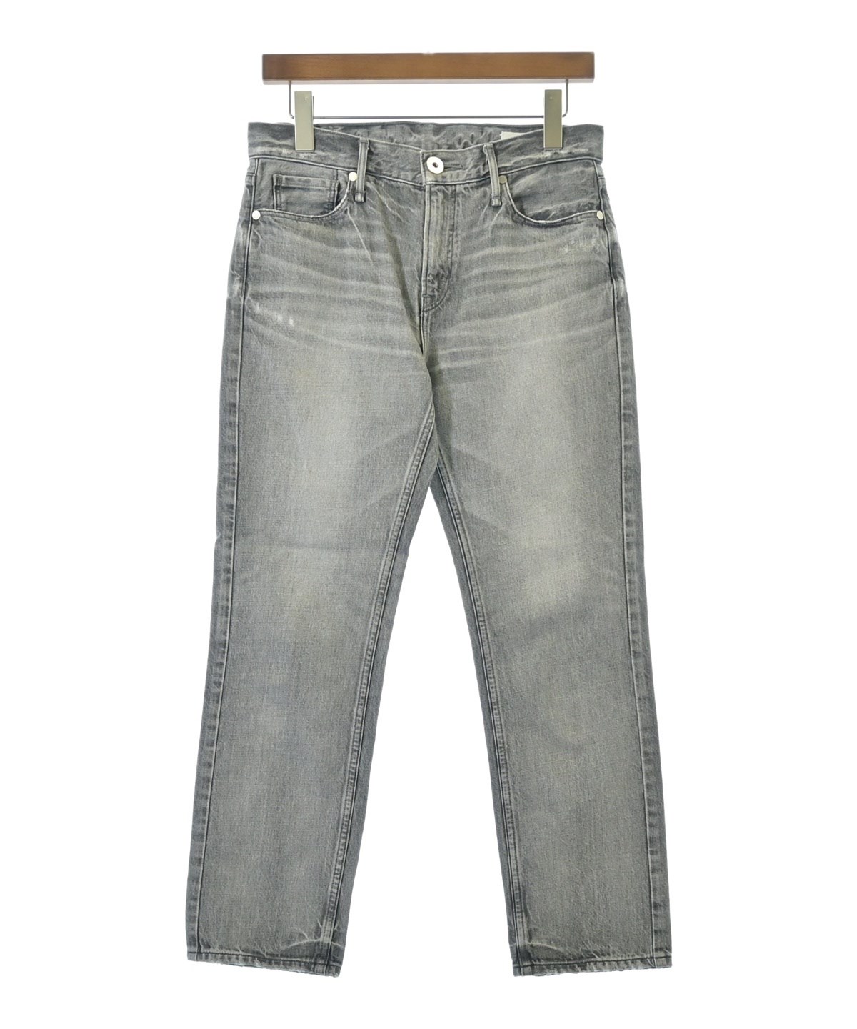 【専用】upper hights ベージュ24 ダメージ加工 upper hights（アッパーハイツ）デニムパンツ グレー サイズ:24(S位
