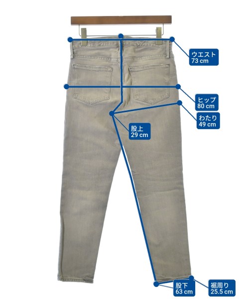 upper hights（アッパーハイツ）デニムパンツ グレー サイズ:23(XS位) レディース/2200672807961