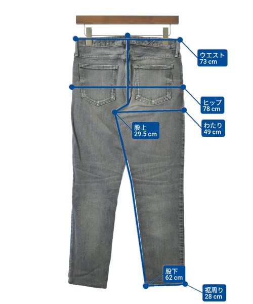 upper hights（アッパーハイツ）デニムパンツ グレー サイズ:24(S位) レディース/2200672807978