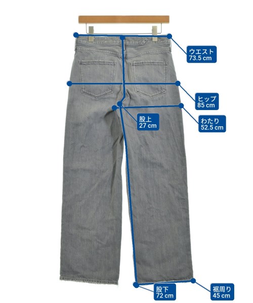 upper hights（アッパーハイツ）デニムパンツ グレー サイズ:24(S位) レディース/2200678681022