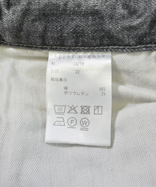upper hights（アッパーハイツ）デニムパンツ 黒 サイズ:22(XS位) レディース/2200681257016