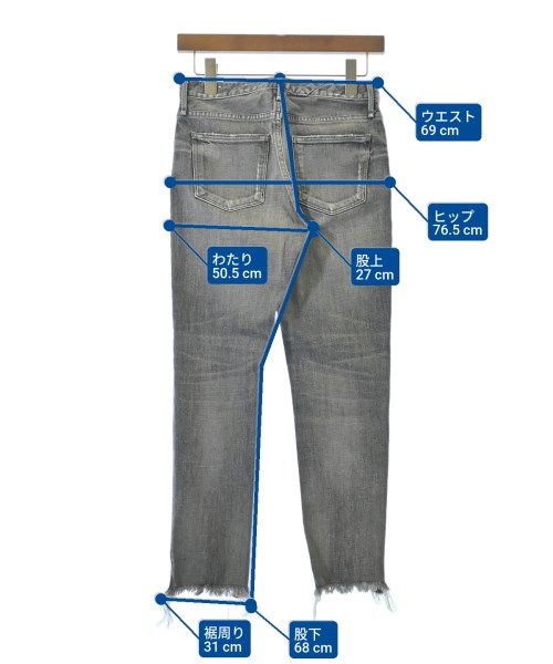 upper hights（アッパーハイツ）デニムパンツ 黒 サイズ:22(XS位) レディース/2200681257016