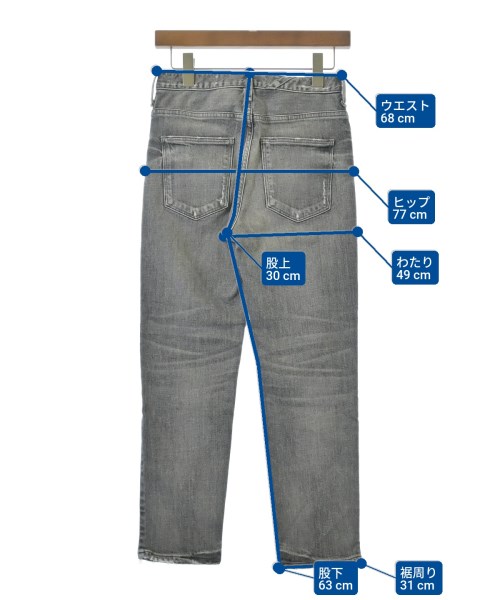 upper hights（アッパーハイツ）デニムパンツ 黒 サイズ:22(XS位) レディース/2200681257023