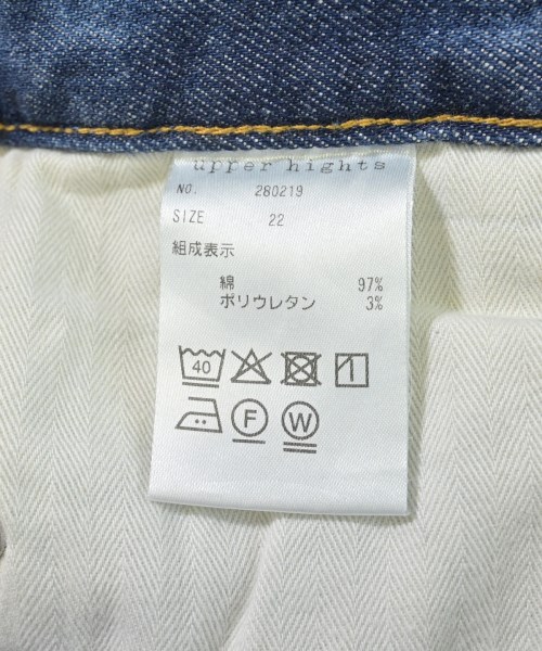 upper hights（アッパーハイツ）デニムパンツ 青 サイズ:22(XS位) レディース/2200681257054