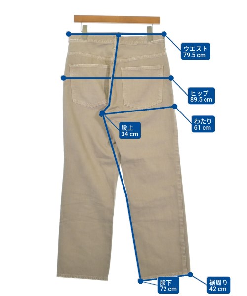upper hights（アッパーハイツ）デニムパンツ ベージュ サイズ:26(M位) レディース/2200673276018