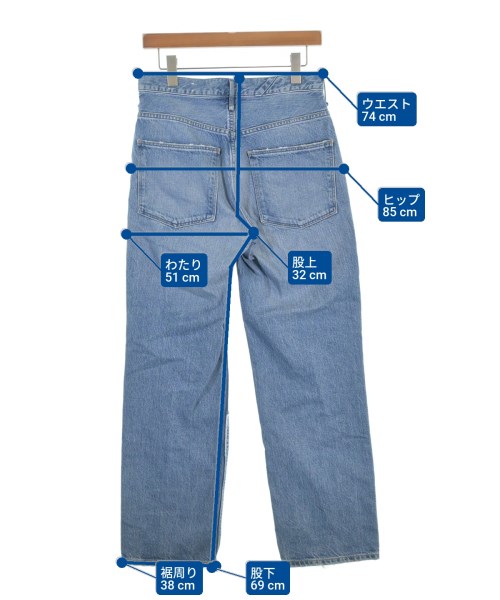upper hights（アッパーハイツ）デニムパンツ 青 サイズ:23(XS位) レディース/2200687999019