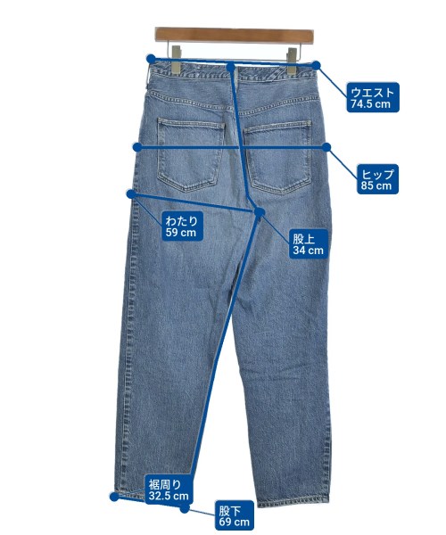 upper hights（アッパーハイツ）デニムパンツ 青 サイズ:26(M位) レディース/2200691631134