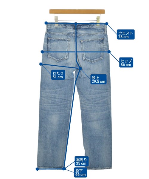 upper hights（アッパーハイツ）デニムパンツ 青 サイズ:25(S位) レディース/2200690200188
