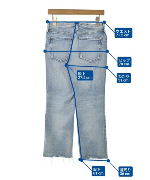 upper hights（アッパーハイツ）デニムパンツ 青 サイズ:23(XS位) レディース/2200692978054