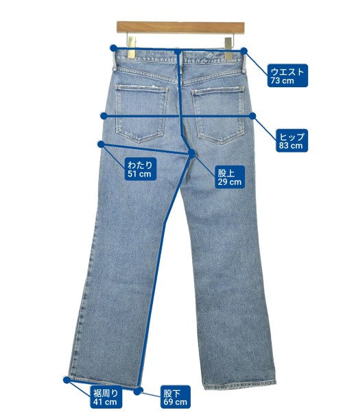 upper hights（アッパーハイツ）デニムパンツ 青 サイズ:23(XS位) レディース/2200693689010