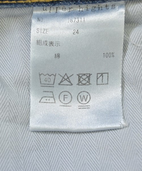 upper hights（アッパーハイツ）デニムパンツ 青 サイズ:24(S位) レディース/2200690201017