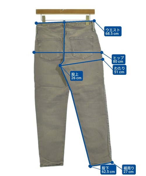 upper hights（アッパーハイツ）デニムパンツ グレー サイズ:23(XS位) レディース/2200694810017