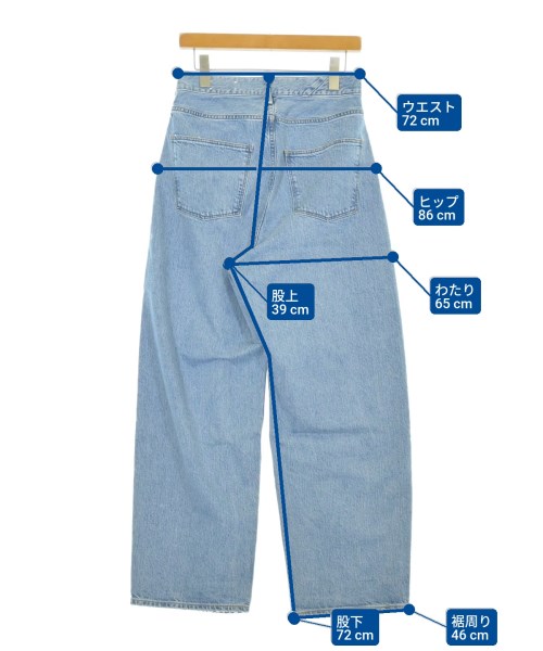 upper hights（アッパーハイツ）デニムパンツ 青 サイズ:24(S位) レディース/2200697392114