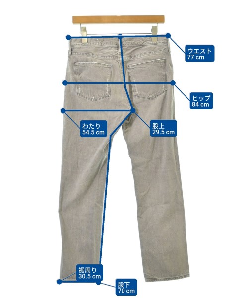 upper hights（アッパーハイツ）デニムパンツ グレー サイズ:25(S位) レディース/2200694300112