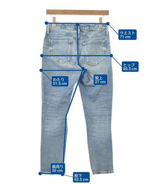 upper hights（アッパーハイツ）デニムパンツ 青 サイズ:22(XS位) レディース/2200698026254