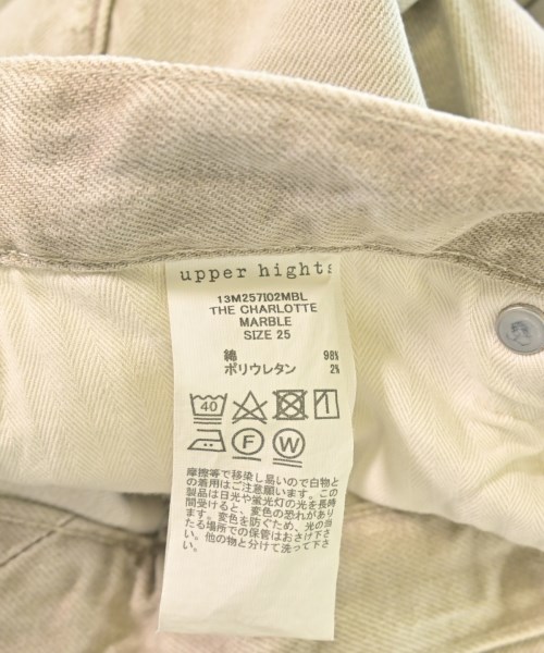 upper hights（アッパーハイツ）デニムパンツ ベージュ サイズ:25(S位) レディース/2200697095015