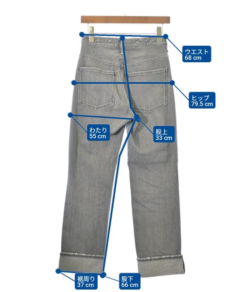 upper hights（アッパーハイツ）デニムパンツ グレー サイズ:21(XS位) レディース/2200698360204