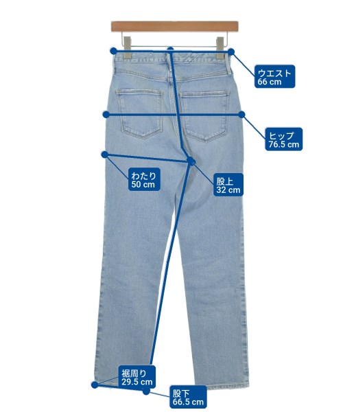 upper hights（アッパーハイツ）デニムパンツ 青 サイズ:21(XS位) レディース/2200699751025