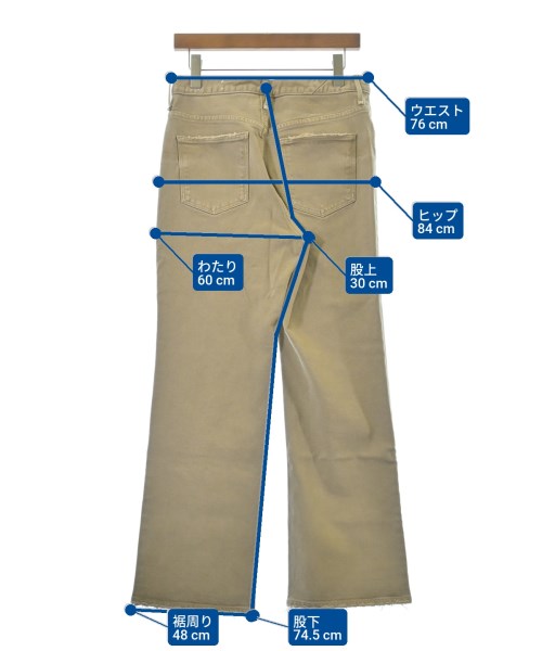 upper hights（アッパーハイツ）デニムパンツ ベージュ サイズ:26(M位) レディース/2200650119192