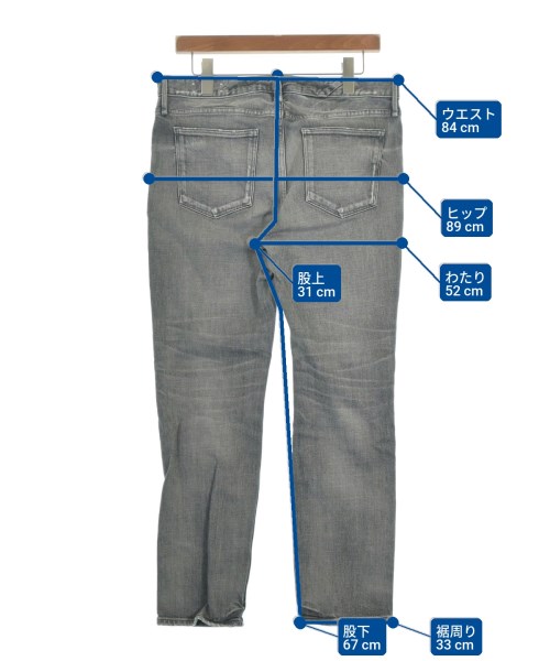 upper hights（アッパーハイツ）デニムパンツ グレー サイズ:28(L位) レディース/2200648567097