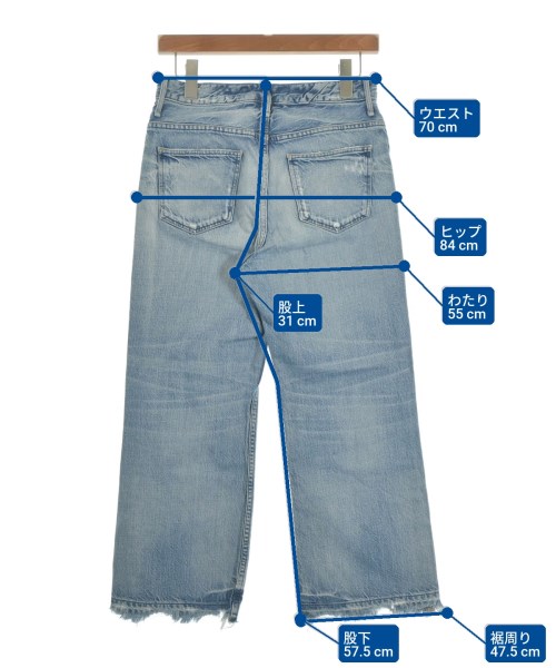 upper hights（アッパーハイツ）デニムパンツ 青 サイズ:24(S位) レディース/2200650535183