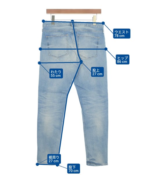 upper hights（アッパーハイツ）デニムパンツ 青 サイズ:24(S位) レディース/2200656899029